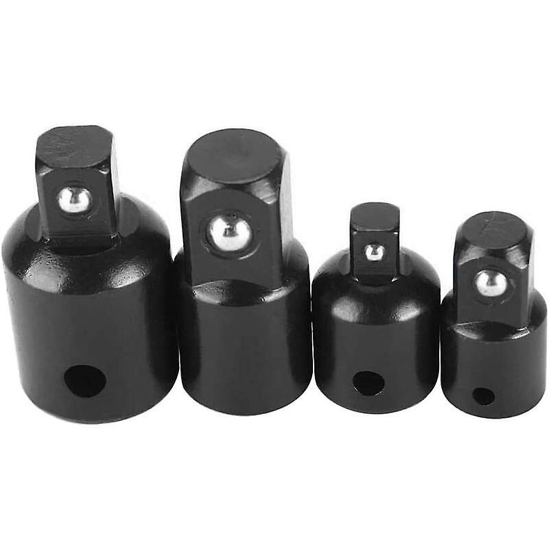 4pcs Increaser and Reducer Set Ratchet Adapter Reducer Adapters for 1/2" 1/4" 3/8" Driver Sockets and Bits