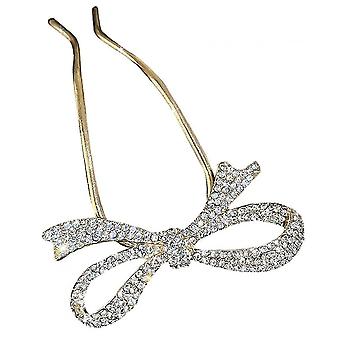 Spille per capelli Temperamento elegante forcina da sposa cristallo pettino per forcine per donne-oro