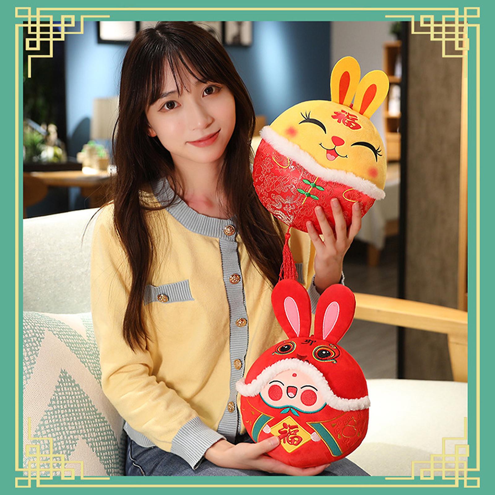 2023 New,rabbit Pendant Plush Toy Rabbit Year Mascot Doll 2023 Year Of The Rabbit Cartoon Rabbit Gift Christmas