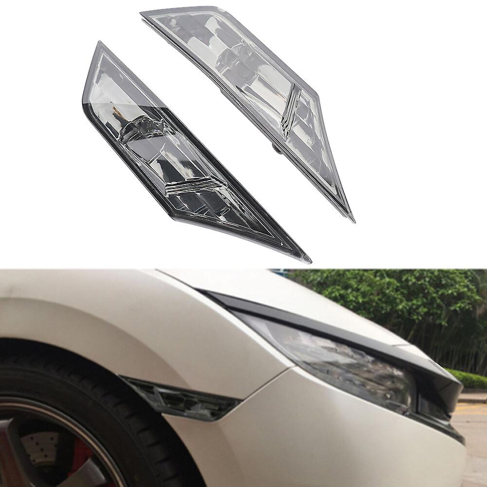2024 NEW Smoked Side Marker Signal Lights Marker Lamp Lens Led Bulbs For Honda Civic 2016 2017 2018;smoked Side Marker Signal Lights Led Marker Lamp F