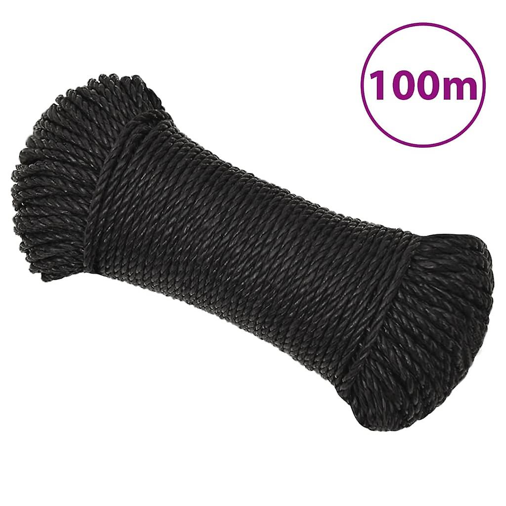 Arbeitsseil Schwarz 8 mm 100 m Polypropylen