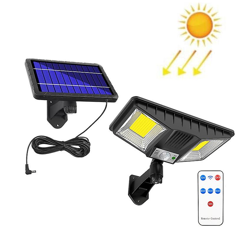Solar Wall Light with RC, Style: 160 COB Splitable