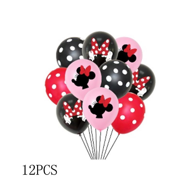 Pink Mickey Minnie Mouse Balloons Cartoon Foil Balloon Baby Shower Girls Birthday Party Decor Kids Classic Toys Air Gift