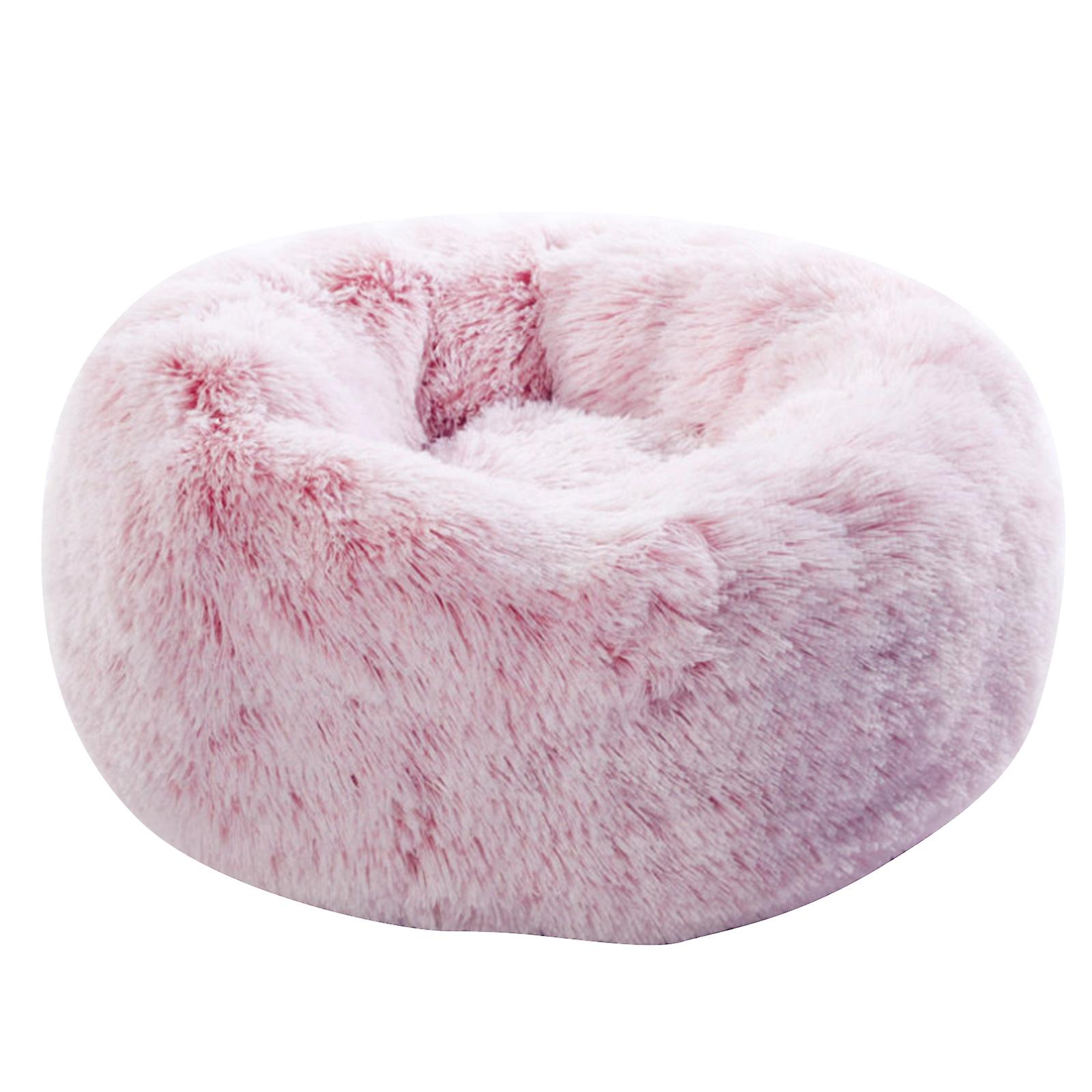 מיטת כלבים מרגיעה לכלבים גדולים סופגנייה רחיצה מיטת חיות מחמד גדולה אנטי חרדה עגולה רכה קטיפה דמוית פרווה מיטת כלבים