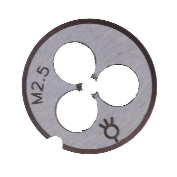 2x1pc Metric Durable HSS Die Dies Threading Tool 2 Types M2.5