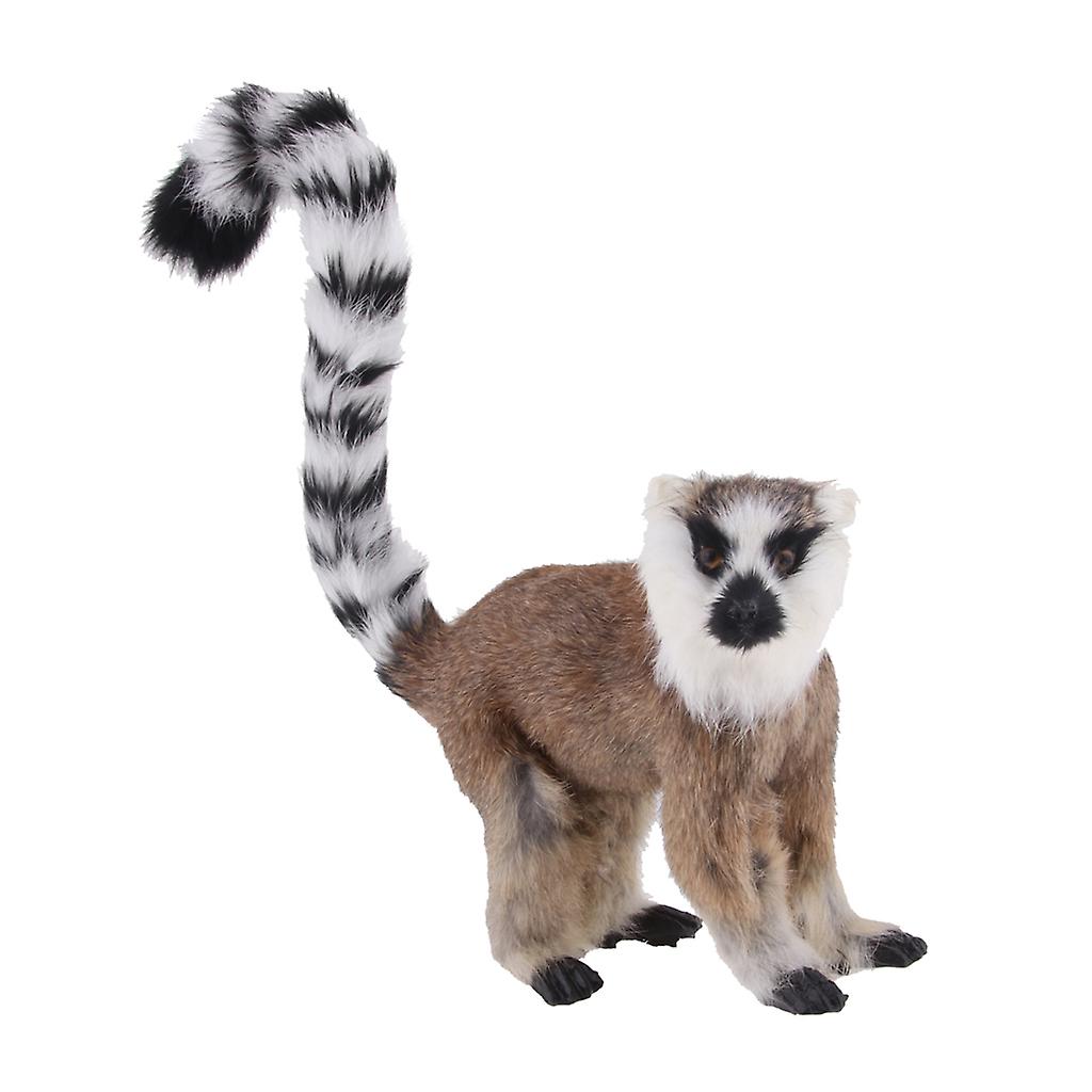 Artificial Lemur Simulation Animals Model Toy Garden Decor Ornament Toy