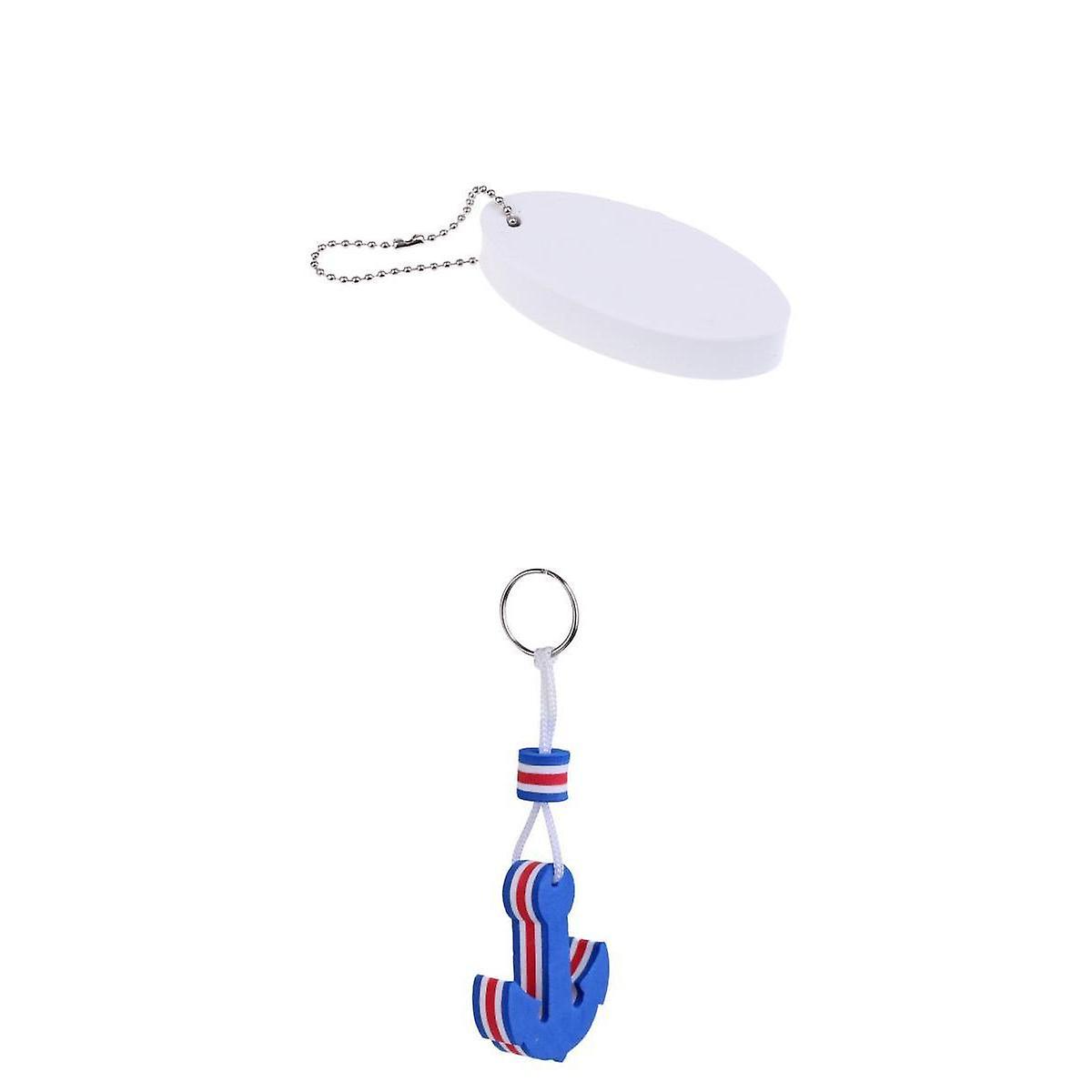 2 Pieces Novelty Boating Floating Key Chain Key Ring Keychains