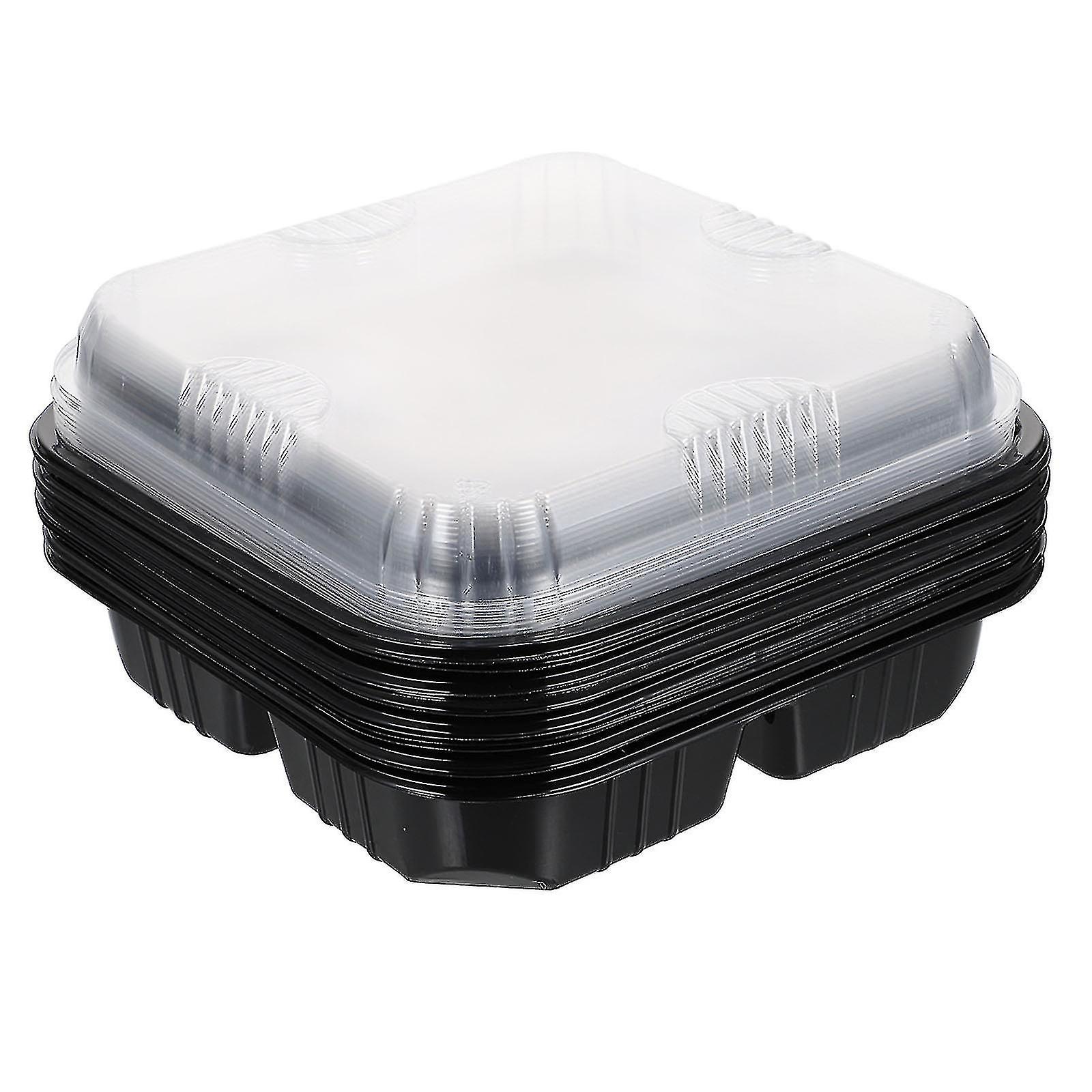 10pcs Thickened Fruit Containers Multi-grids Fruit Storage Cases Food Holders