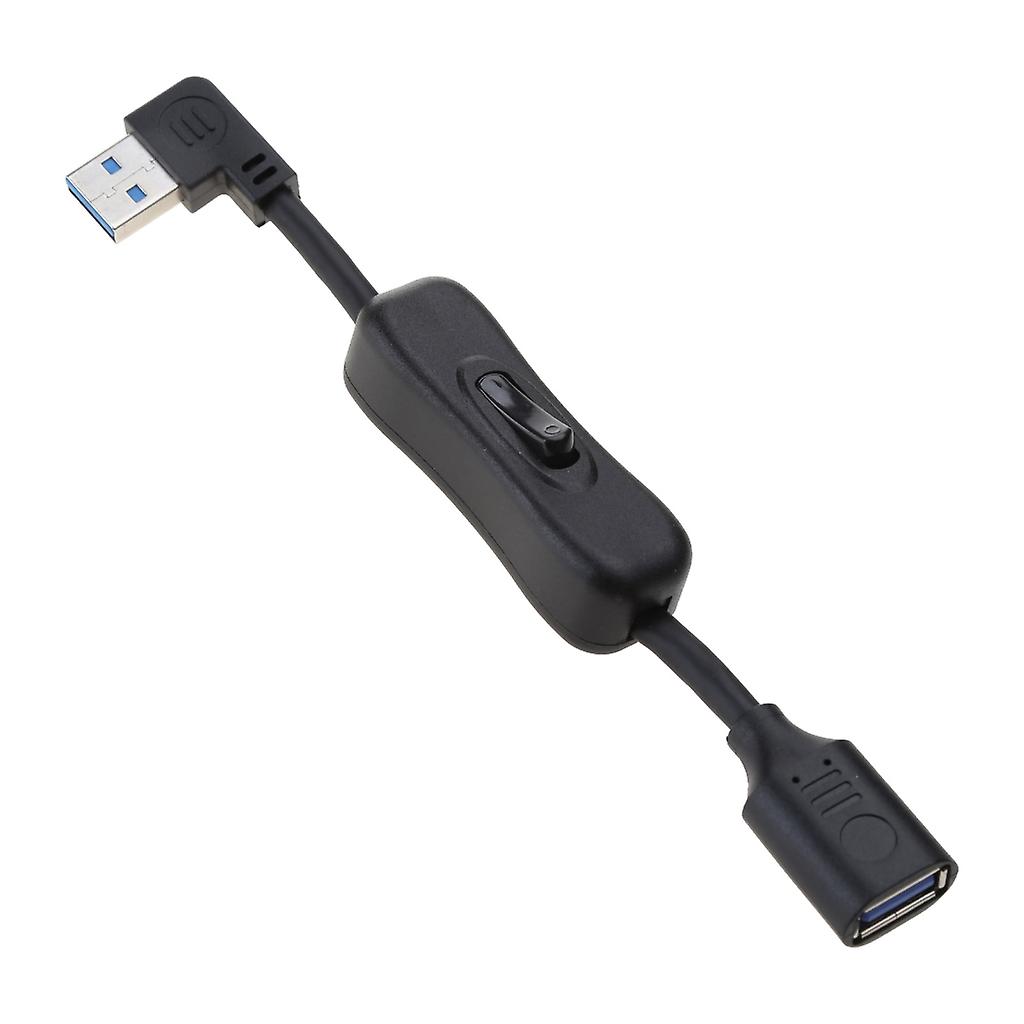 Data Sync USB3.0 Extender Cord USB Extension Cable with ON OFF Switch for Fan