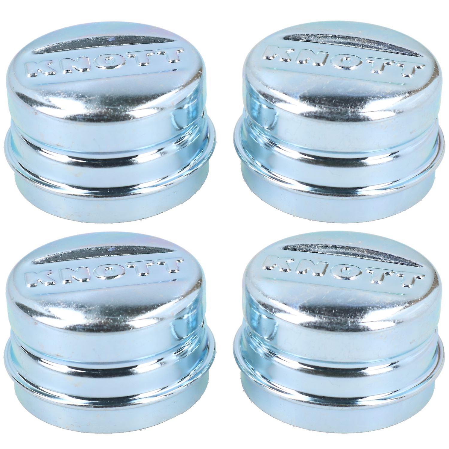 4 PACK 52mm Knott Dust Cap Wheel Hub Trailer Caravan Bearing Grease