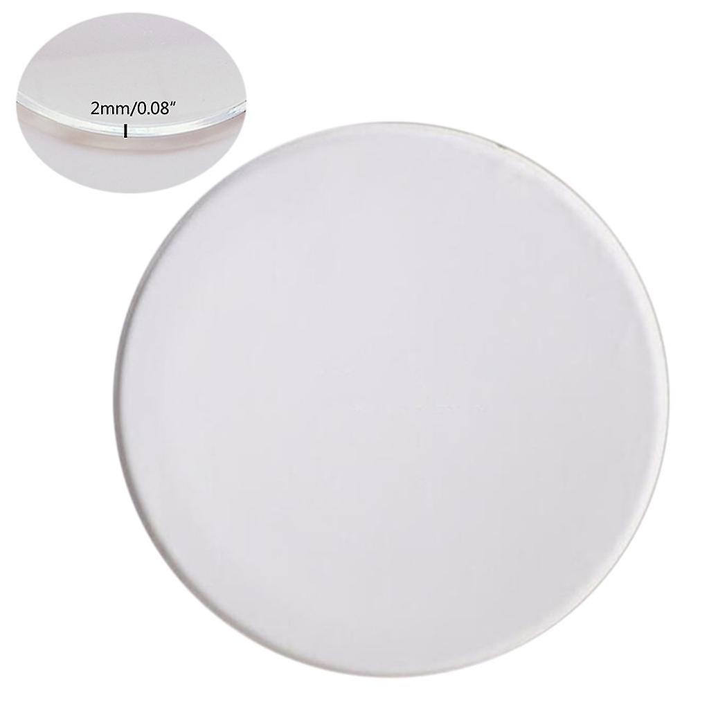Sfondo acrilico rotondo Foglio di plexiglass Disco rotondo per torta Foglio acrilico trasparente