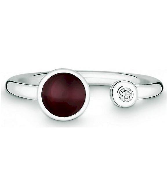 QUINN - Ring - Silver - Gemstone - Garnet - Wess. (H) - Width 56 - 21191663