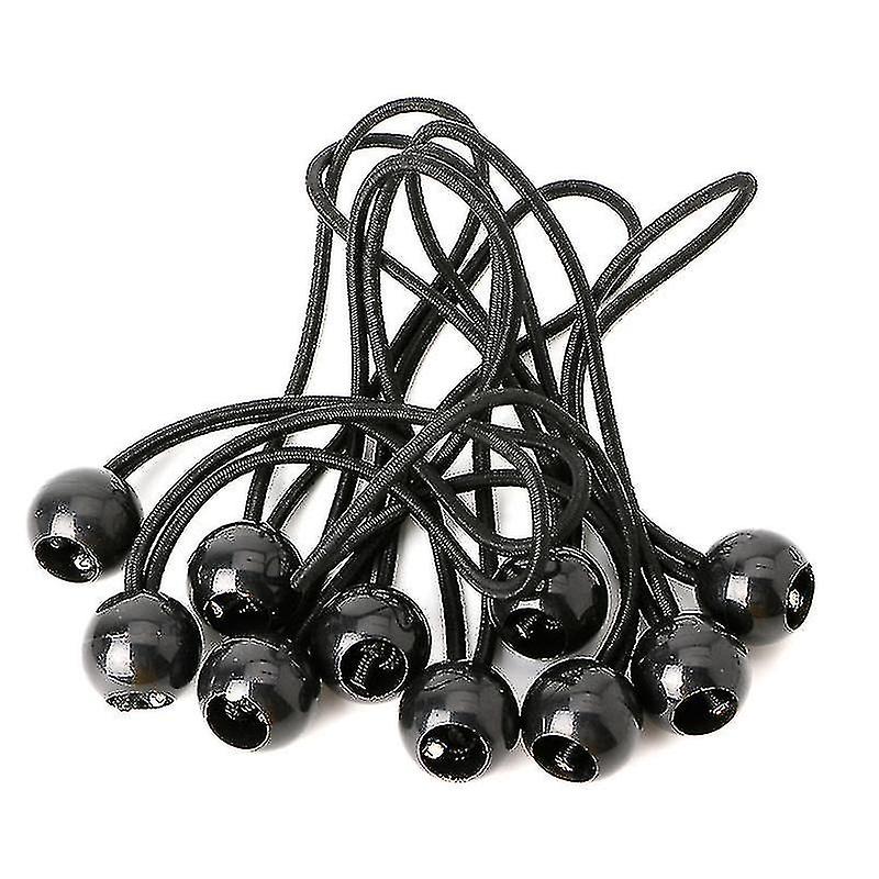 10pcs Flag Pole Clip Ball Bungee Cord Ties Rope Attach Windsocks Flags To Poles