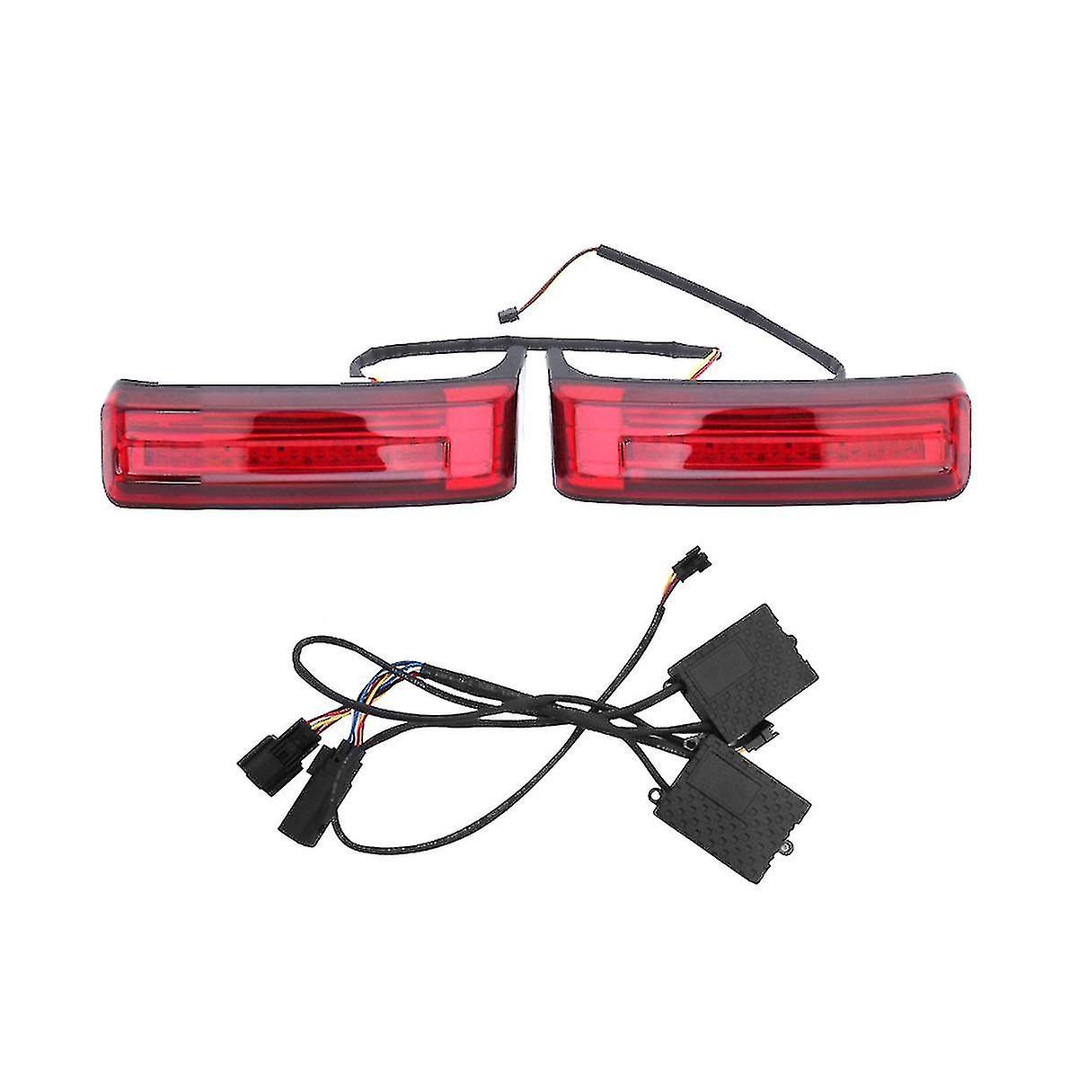 For Motorcycle Big Glide Conversion Side Box Tail Light Travel Box Side Light 97-22 Years
