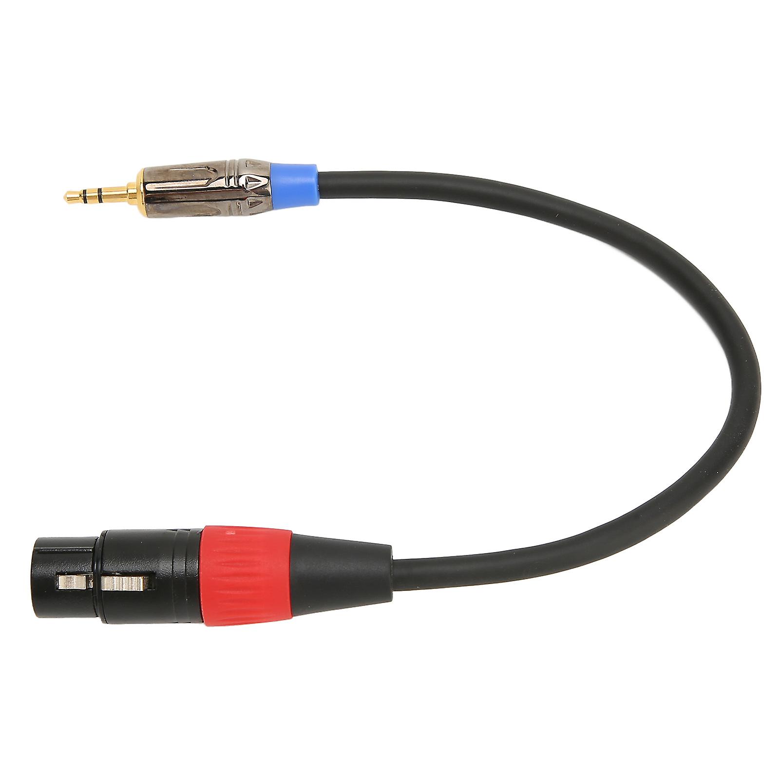 XLR to 3.5mm Stereo Microphone Cable - HiFi, Noise Reduction, Durable, 1.0 Feet