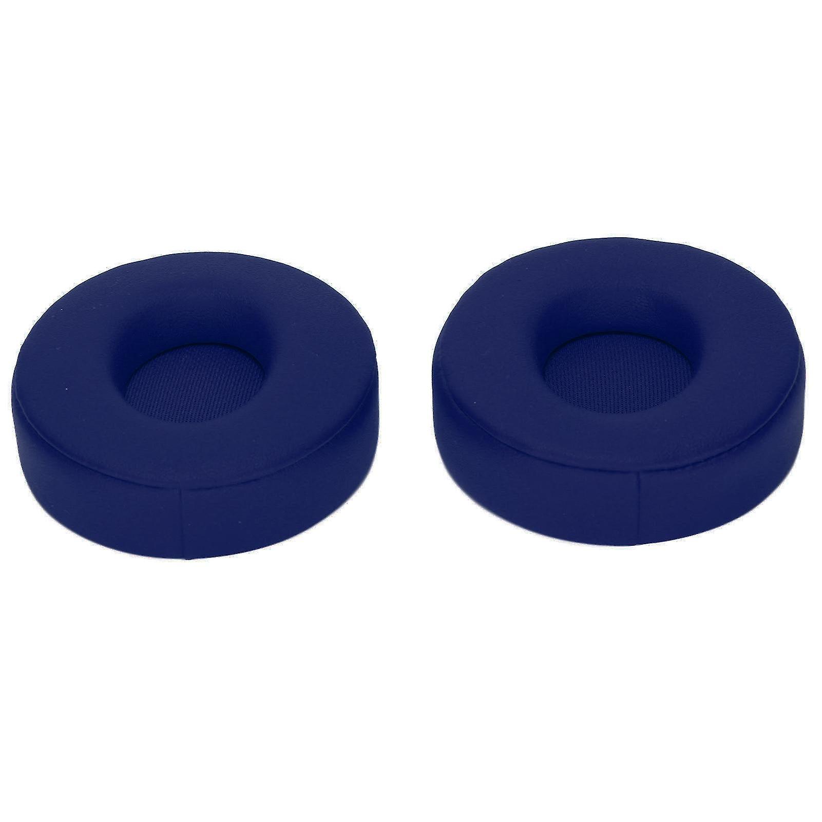 2pcs For SoloPro Ear Pads Elastic Wireless On Ear Headphones Replacement Earpad CoverDark Blue
