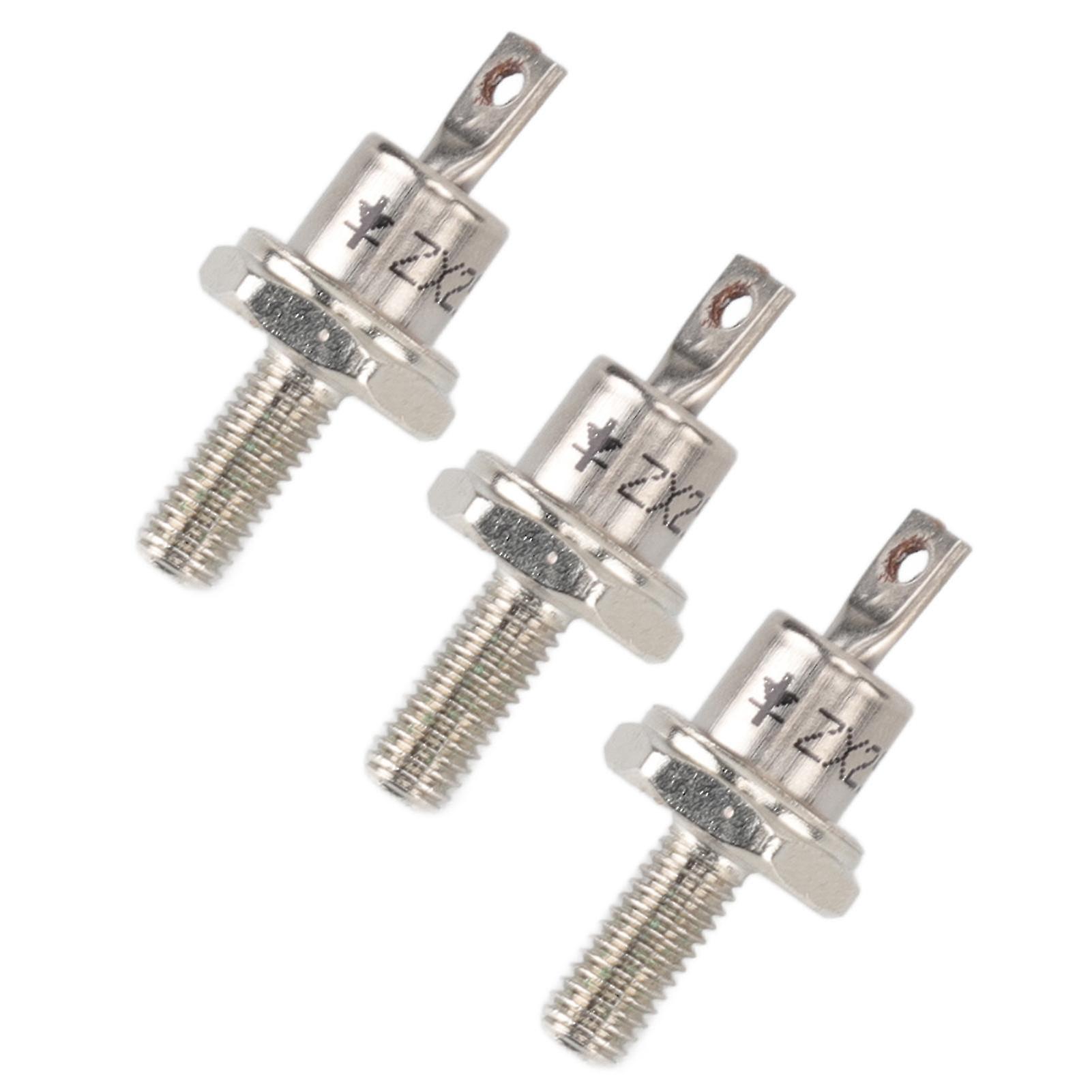 3PCS Rectifier Diode Spiral 25A Iron High Hardness Spiral Rectifier Module Replacement for Generator Cathode 