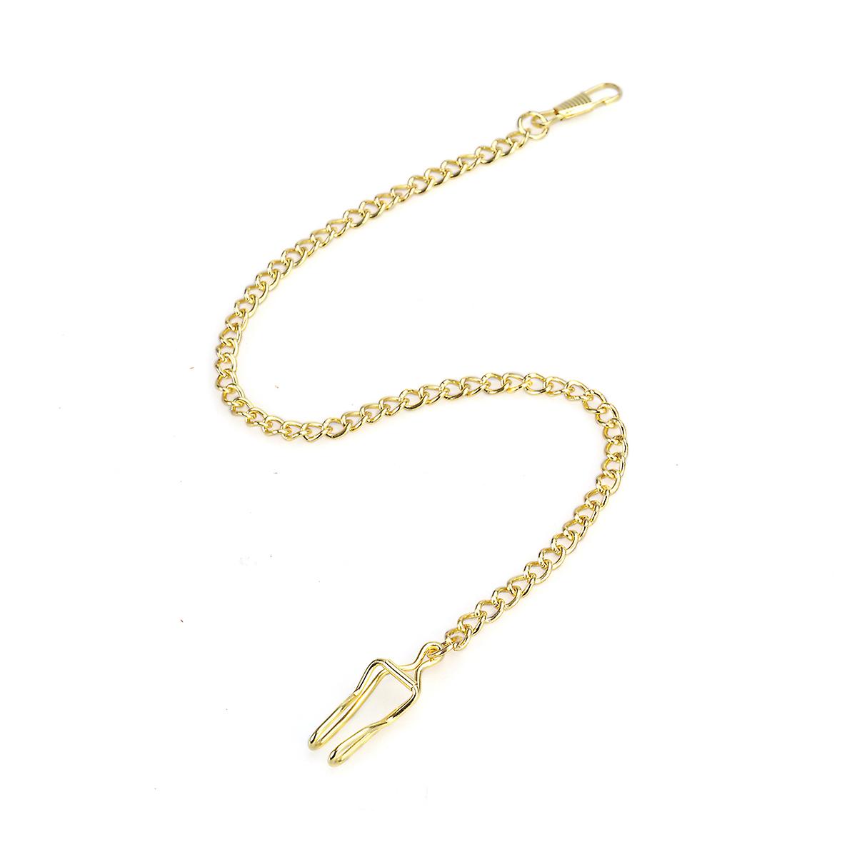 Classic Golden Plated Pocket Watch Chain key Chain