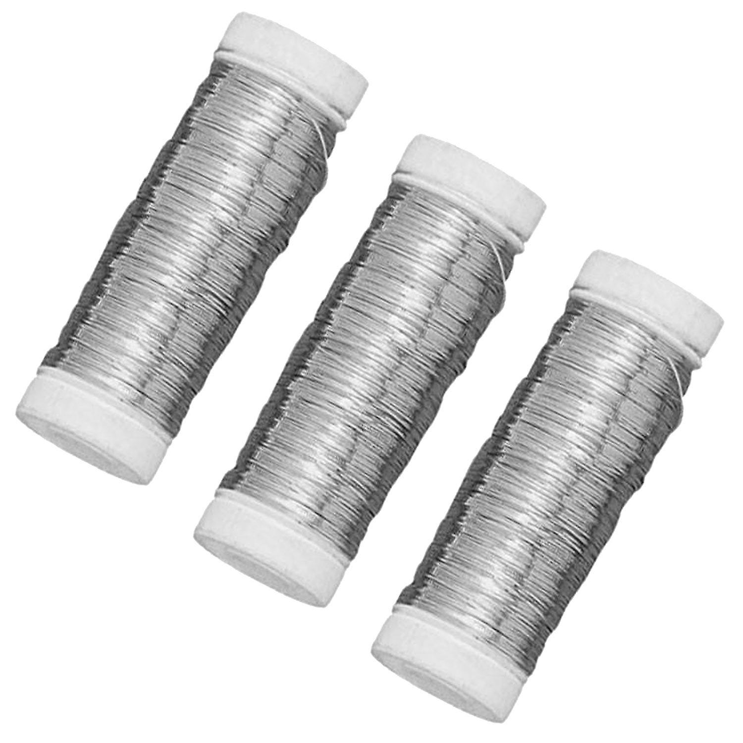 3 silver aluminum wires 50 m