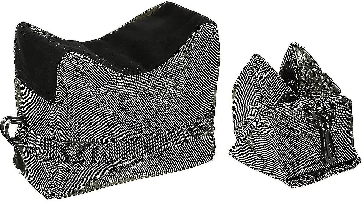 Schießresttaschen für Gewehre für Waffenruhe Jagd im Freien, vorderer hinterer Stützständer Taschenständer Halter für Gewehrgewehrschießen ungefüllt (grün)