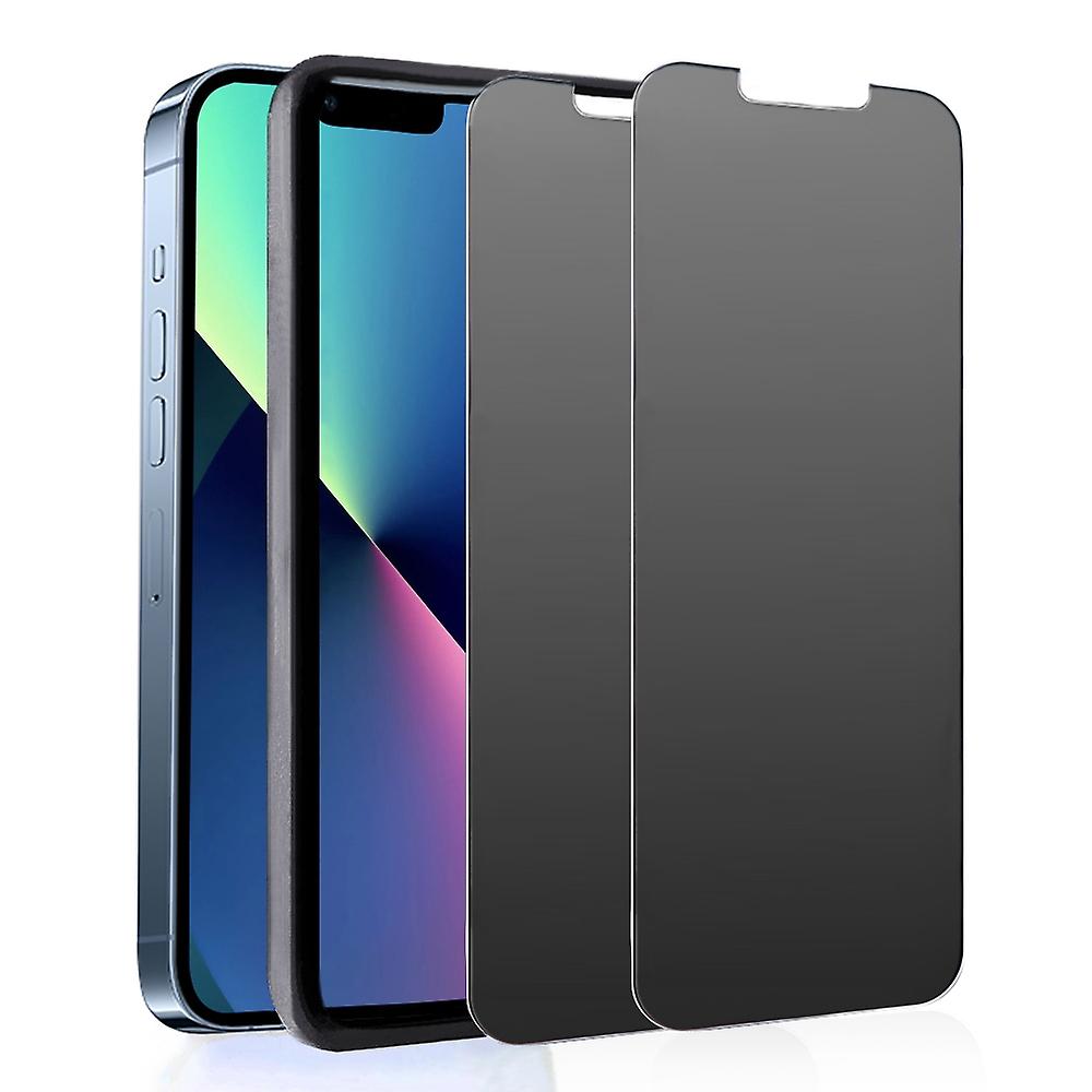 Screen Peep-proof Protector(2pcs) Compatible with iP13 Pro Max Anti-spy Tempered Glass Film w/9H Har