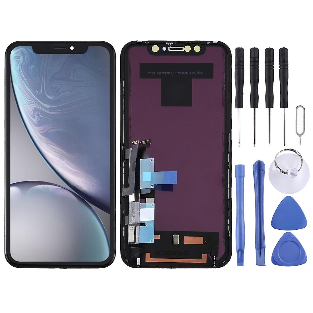 JK TFT LCD-Bildschirm für iPhone XR mit Digitizer Full Assembly (Schwarz)
