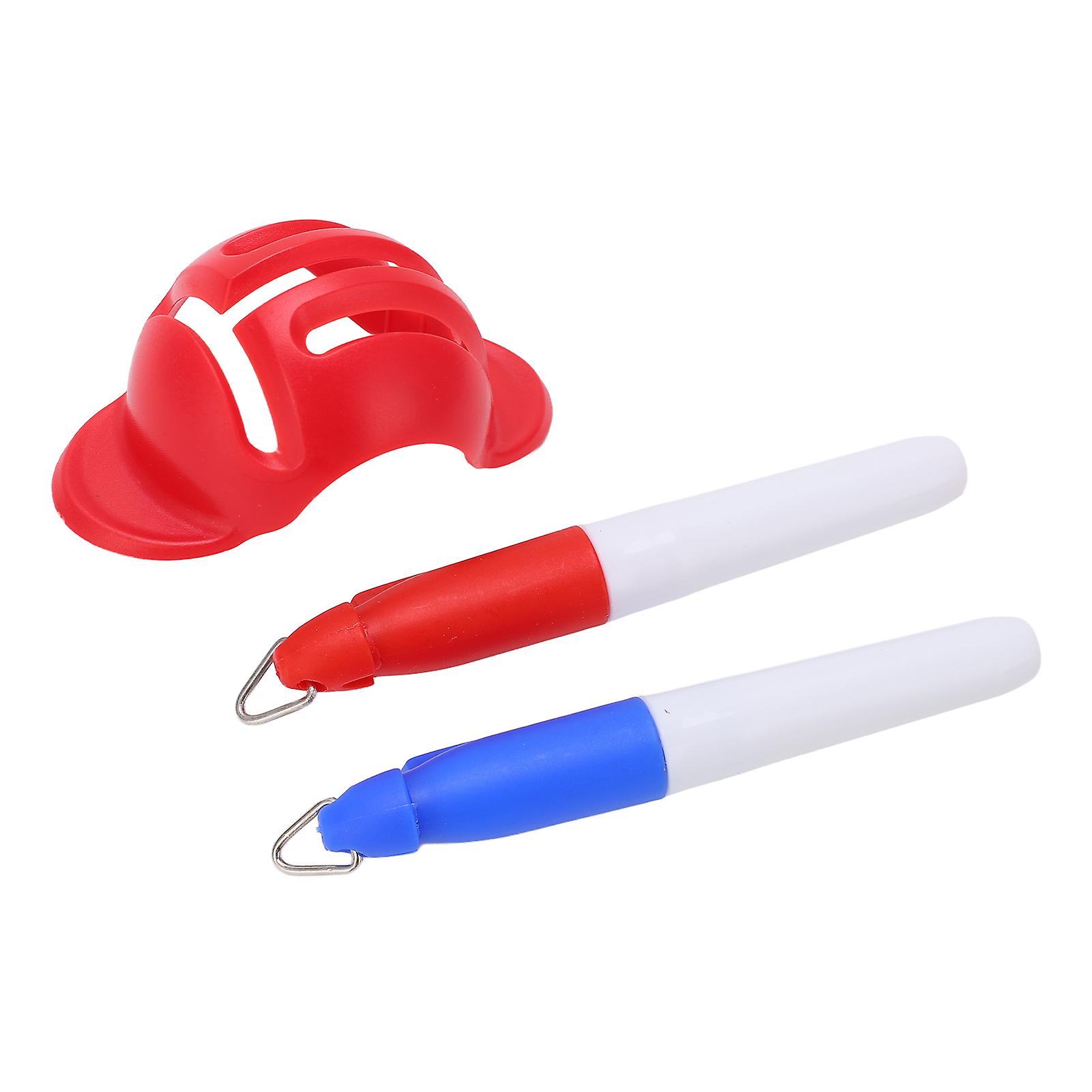 Golf Ball Line Marker Marker Stencil Golf Ball Triple Track 3 Line Marker for AlignmentRed