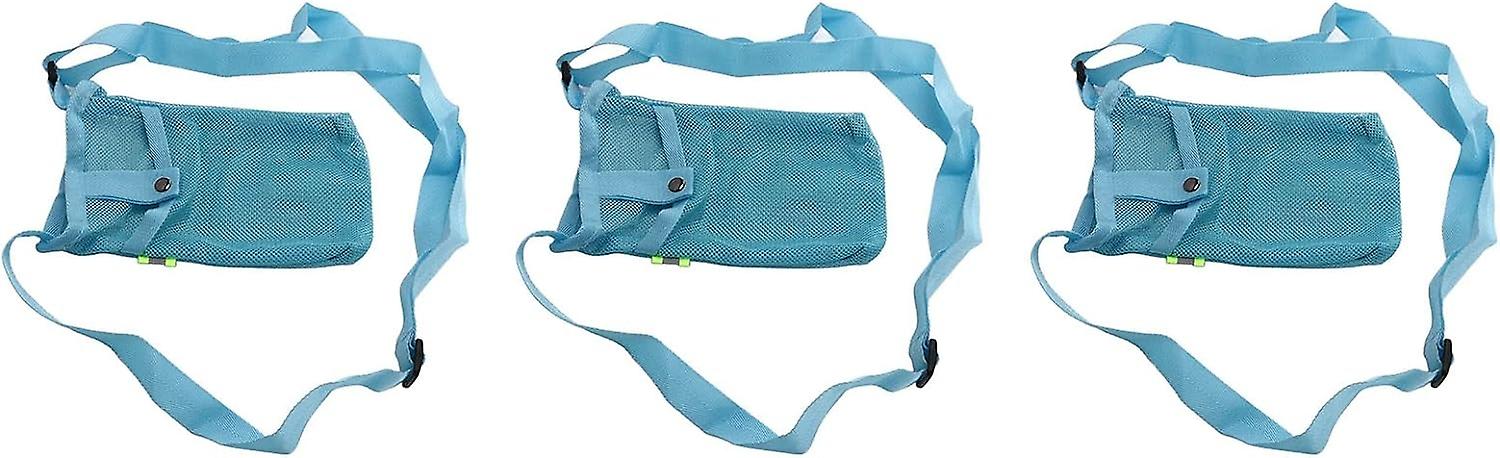 حامل زجاجة الماء ، حقيبة زجاجة شاطئ ناعمة واقية مقاومة للماء 3 قطع للصالة الرياضية الرياضية (Light Bl