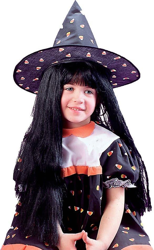 Wig Child Witch Black For Halloween