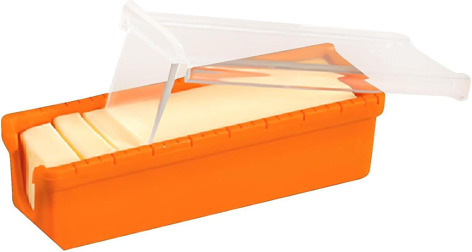 طبق زبدة مع غطاء زبدة مربع تقطيع حاوية تخزين طعام مستطيلة محكمة الإغلاق مع إدراج زبدة للمطبخ المنزلي - q37