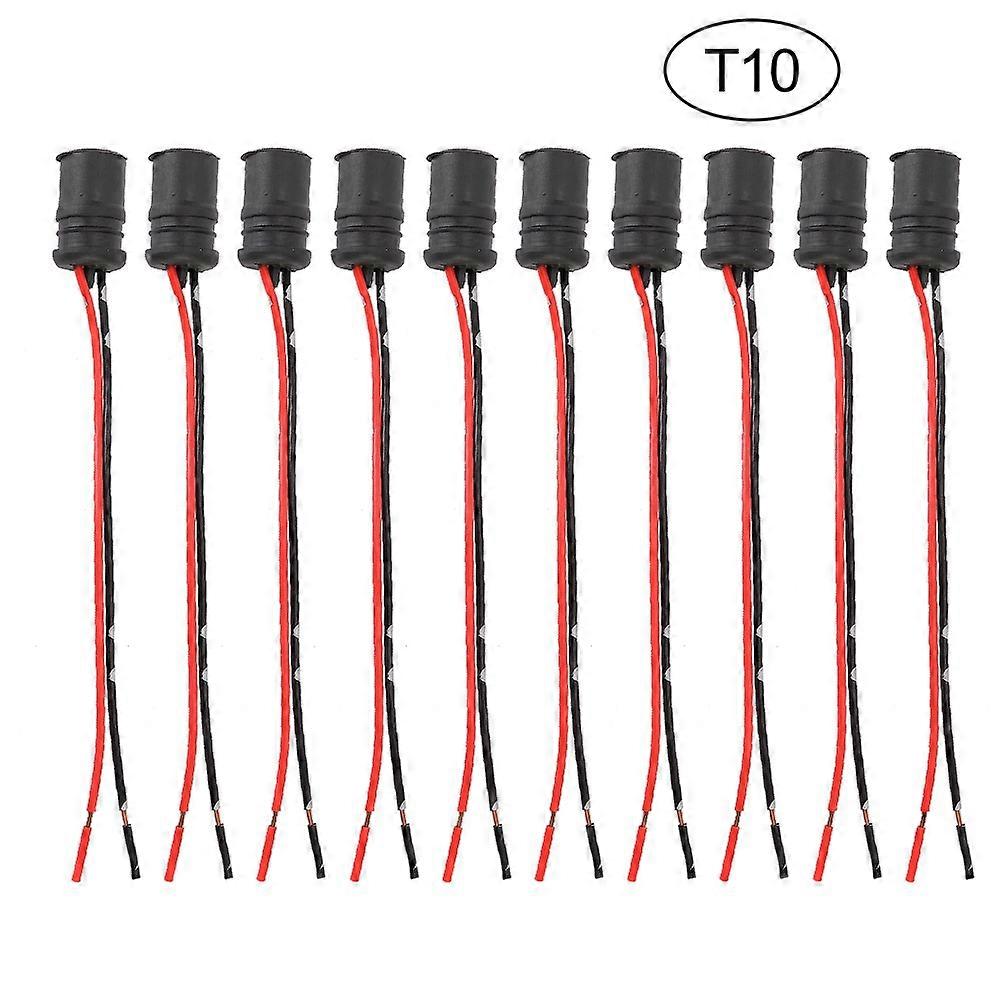 10Pcs/Set Soft Male Light Bulb Connector Socket Holder for Car Bikes
