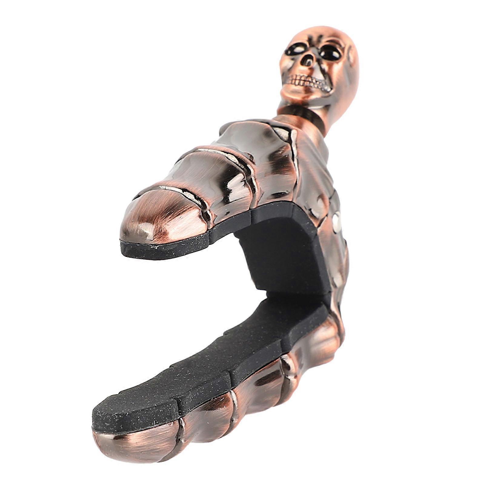 Akustisk Gitarr Capo Dödskalleformad Ganska Cool Metall El Klassisk Gitarr Capo För Ukulele Lila Brons