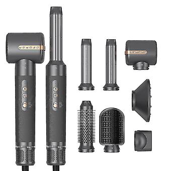 7 in 1 Professionelles multifunktionales Luft-Haarstyling-Tool - 1400w Haartrockner - Schwarz