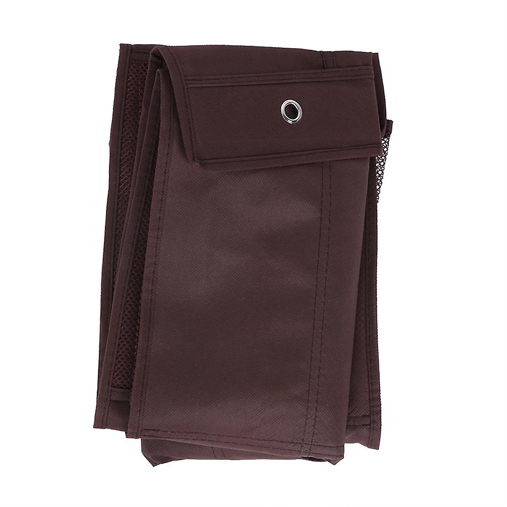 Over the Door Shoe Toy Organizer Rack Hanging Storage Space Saver with 24 Pockets(Coffee)