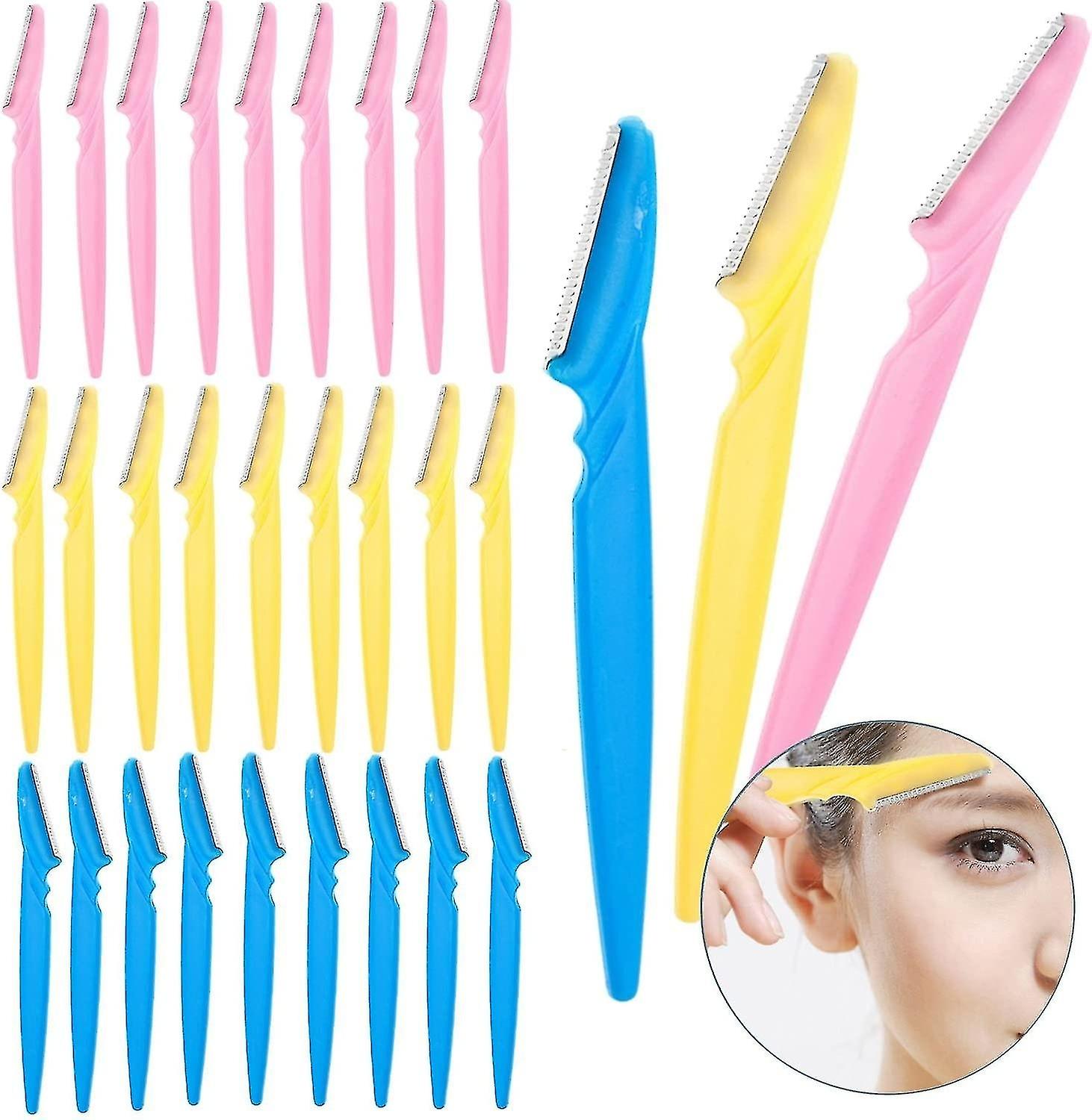 Ladies Razors Shavers Eyebrows Shapers Eyes Brows Trimmers Tools 30pcs
