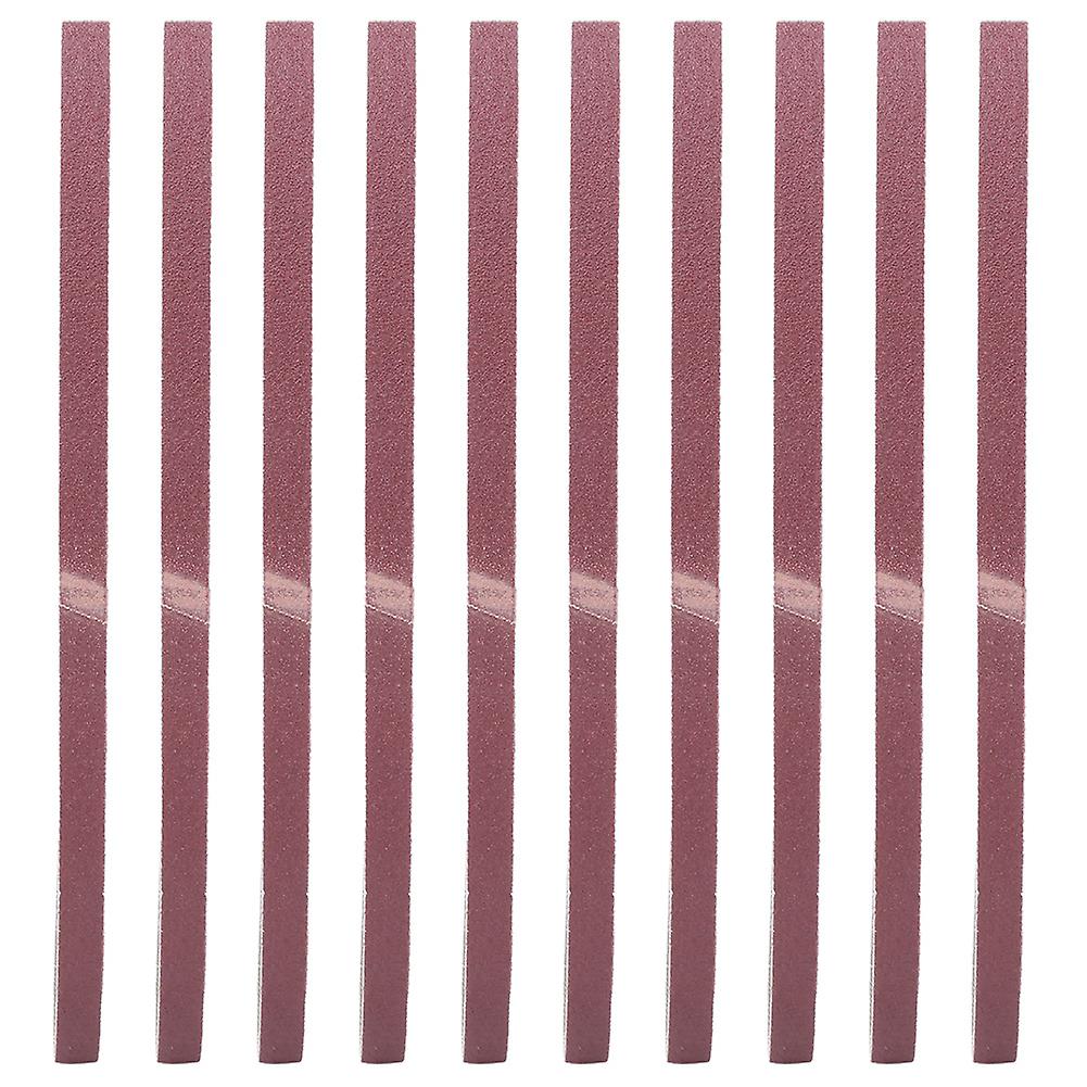 Lot de 10 bandes abrasives en oxyde d'aluminium, 533 x 9 mm (100#)