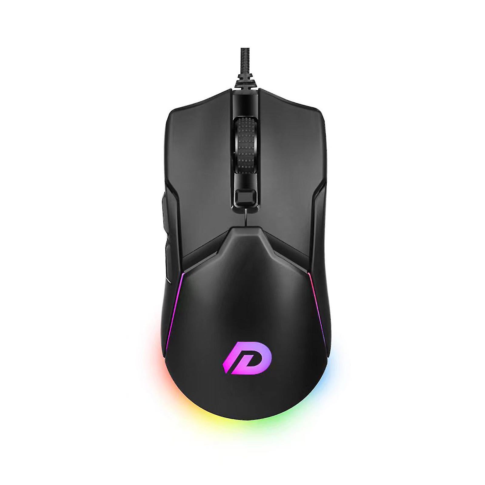 Wired Gaming Mouse Mice Optical Sensor 6 Independently Button For Laptop Pc