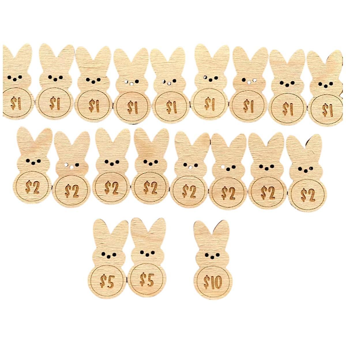Easter Tokens Easter Reward Tokens, Wooden Egg Prize Sets A
