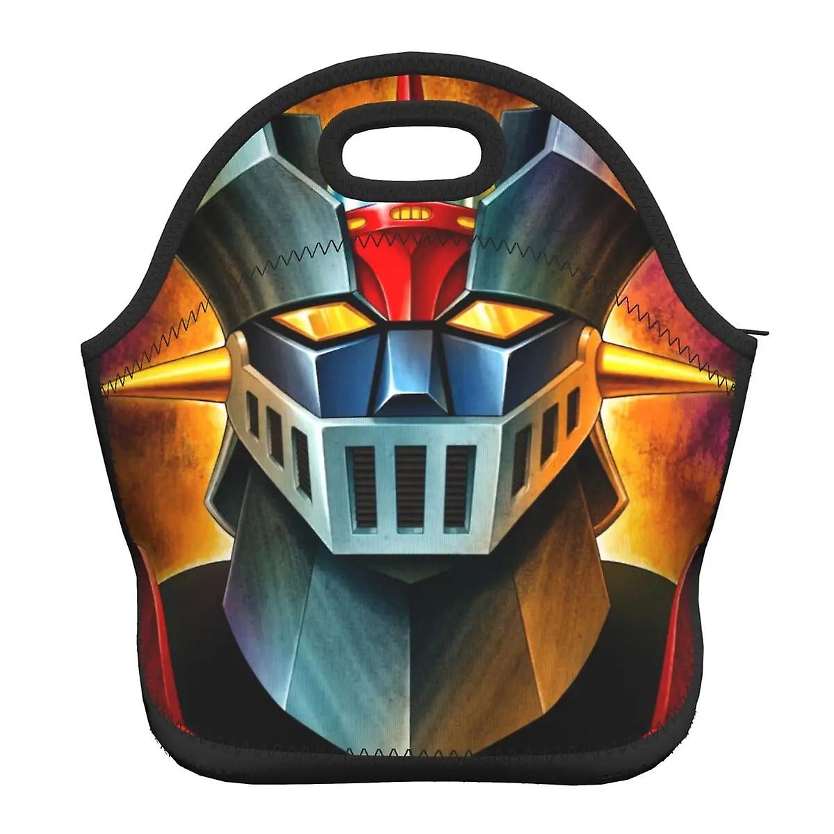 Goldorak Grendizer Actarus Resuable Neoprene Lunch Box Thermal Cooler Food Insulated Ufo Robot Mazinger Lunch Bag Kids School