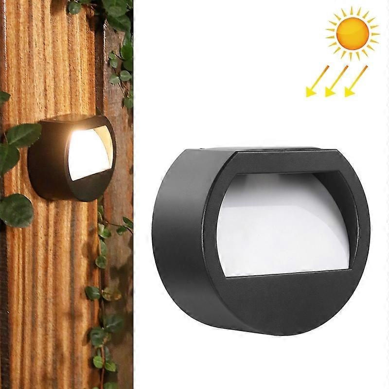 Solar Outdoor Round Wall Light