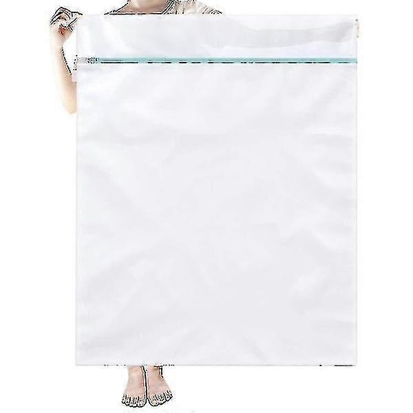 Vaskepose xxl til vaskemaskin 90 x 110 cm Klesvaskpose Gjenbrukbar finmasket netting