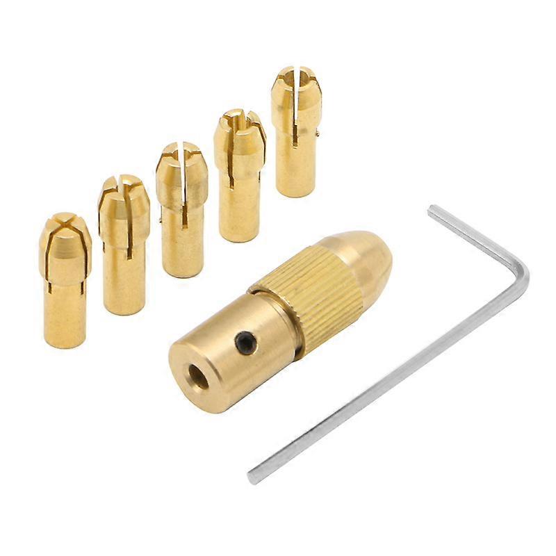 0.5-3mm 7Pcs Small Electric Drill Bit Collet Clamp Micro Twist Drill Tool