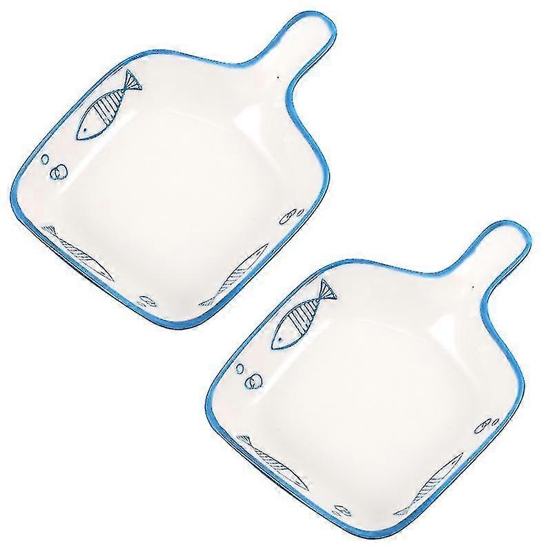 2pcs Kitchen Tableware, Ceramics Snack Saucer