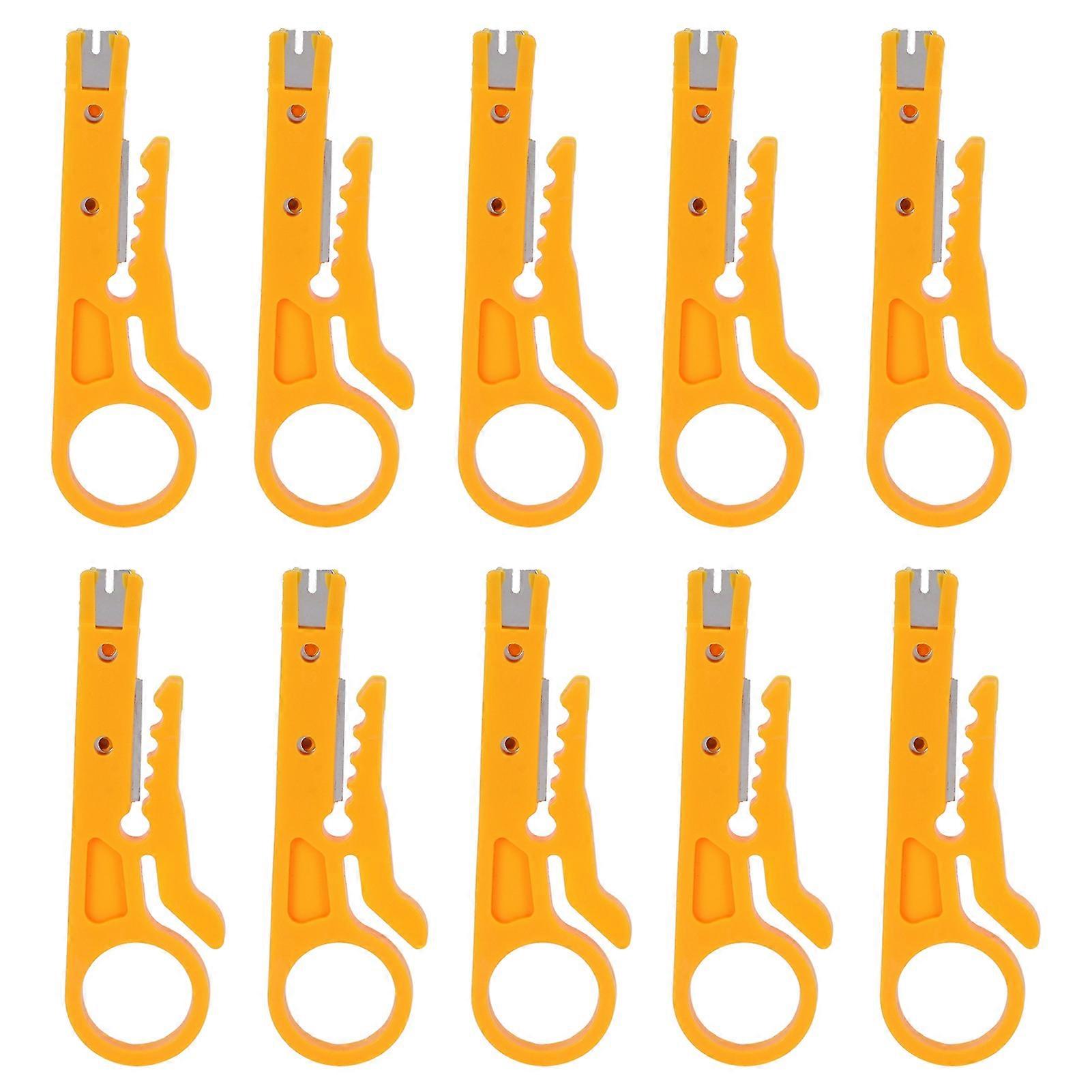 10pcs Wire Stripper Multi Purpose Mini Cable Crimping Stripping Pliers Tool For Electrician