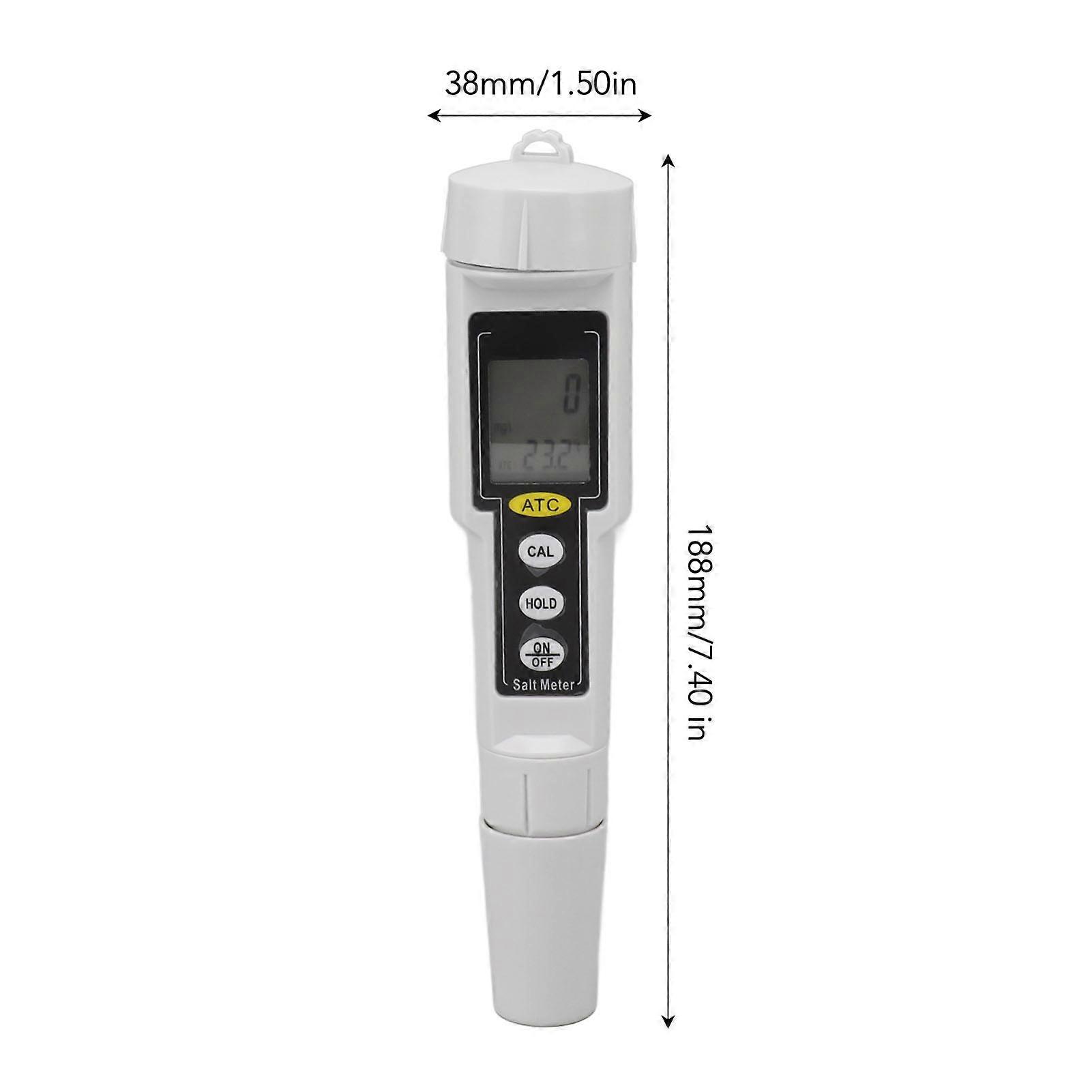 Digital Salinity Tester Portable Waterproof High Accuracy LCD Salinity Meter for Seawater Aquarium Mariculture NO.5579