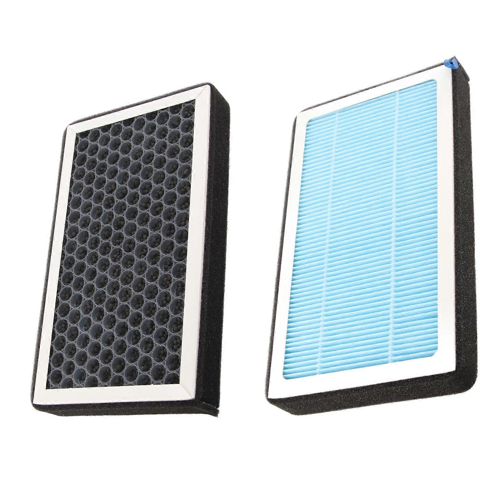 2PCS Cabin Air Filter with Activated Carbon Car Air Condition Air Intake Filter Accessories Replacement For Tesla Model 3 Y E2U011