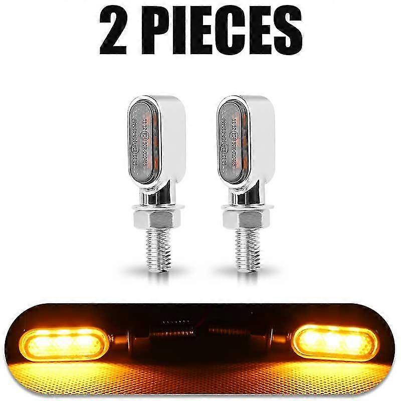 Exquisite Motorcycle Mini Led Turn Signal Light 3led Indicators Lamp 12v Blinker Flasher Light Daytime Running Light For Herlay Cafe Racer