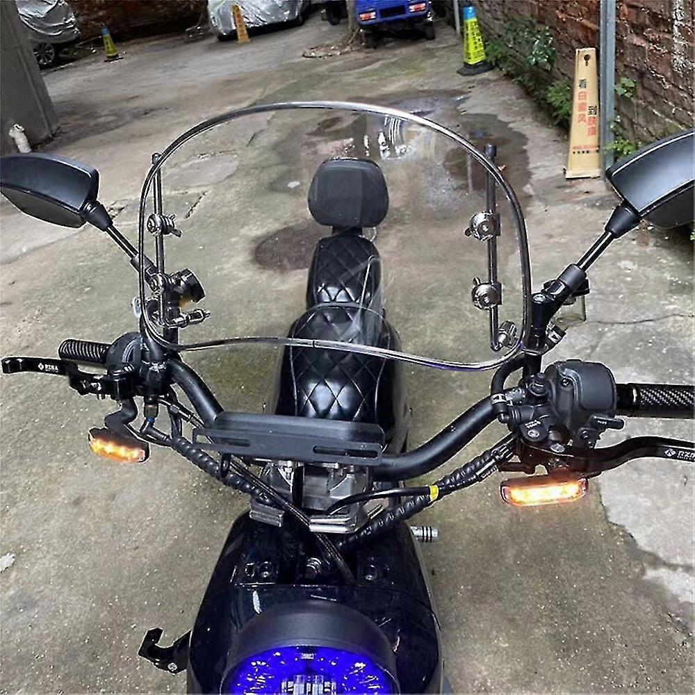 Exquisite Universal Motorcycle Scooter Adjustable Windscreen Windshield Extension Spoiler Wind Deflector