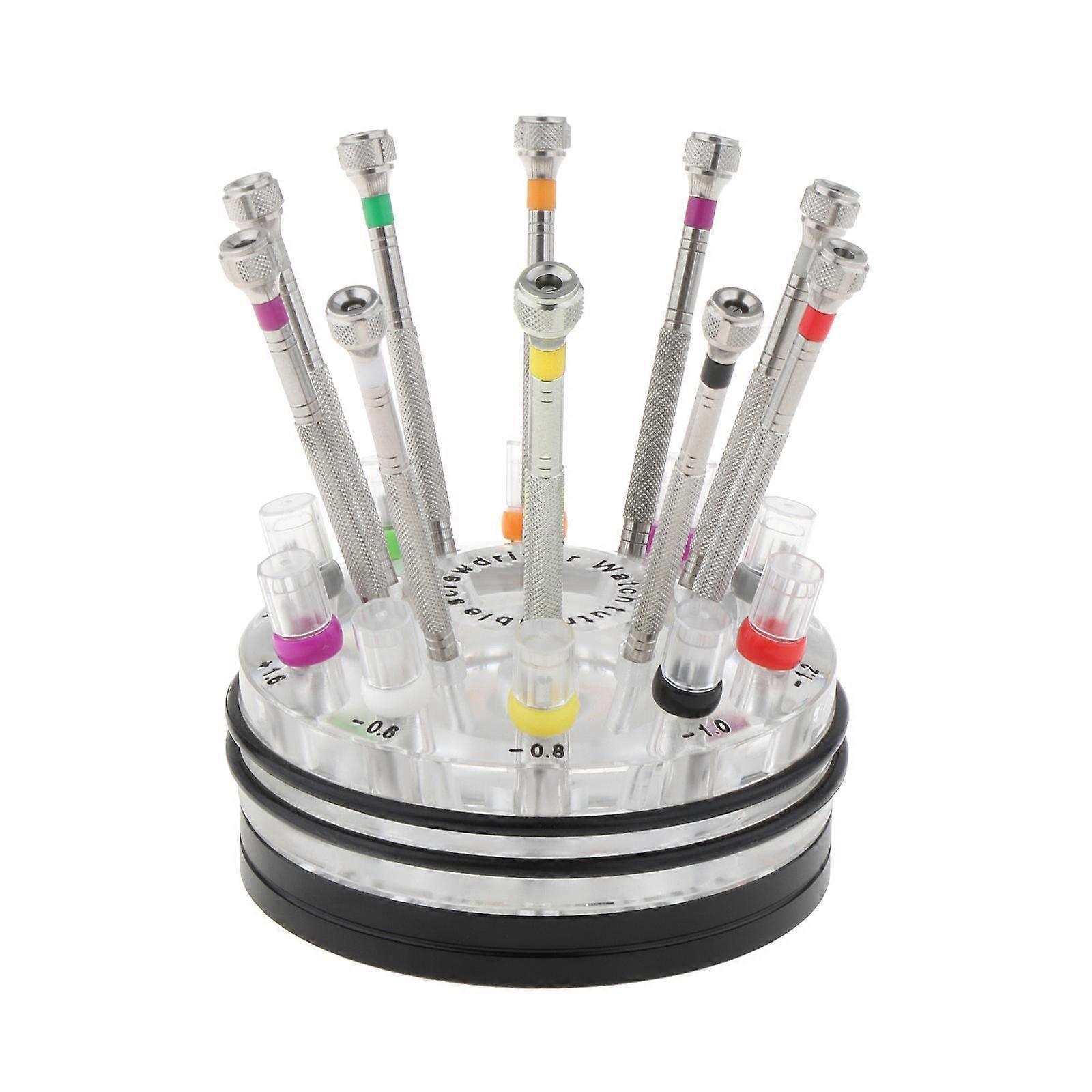 Watch Screwdriver Set PC Computer Home Hand Tool with Base Small Screwdriver