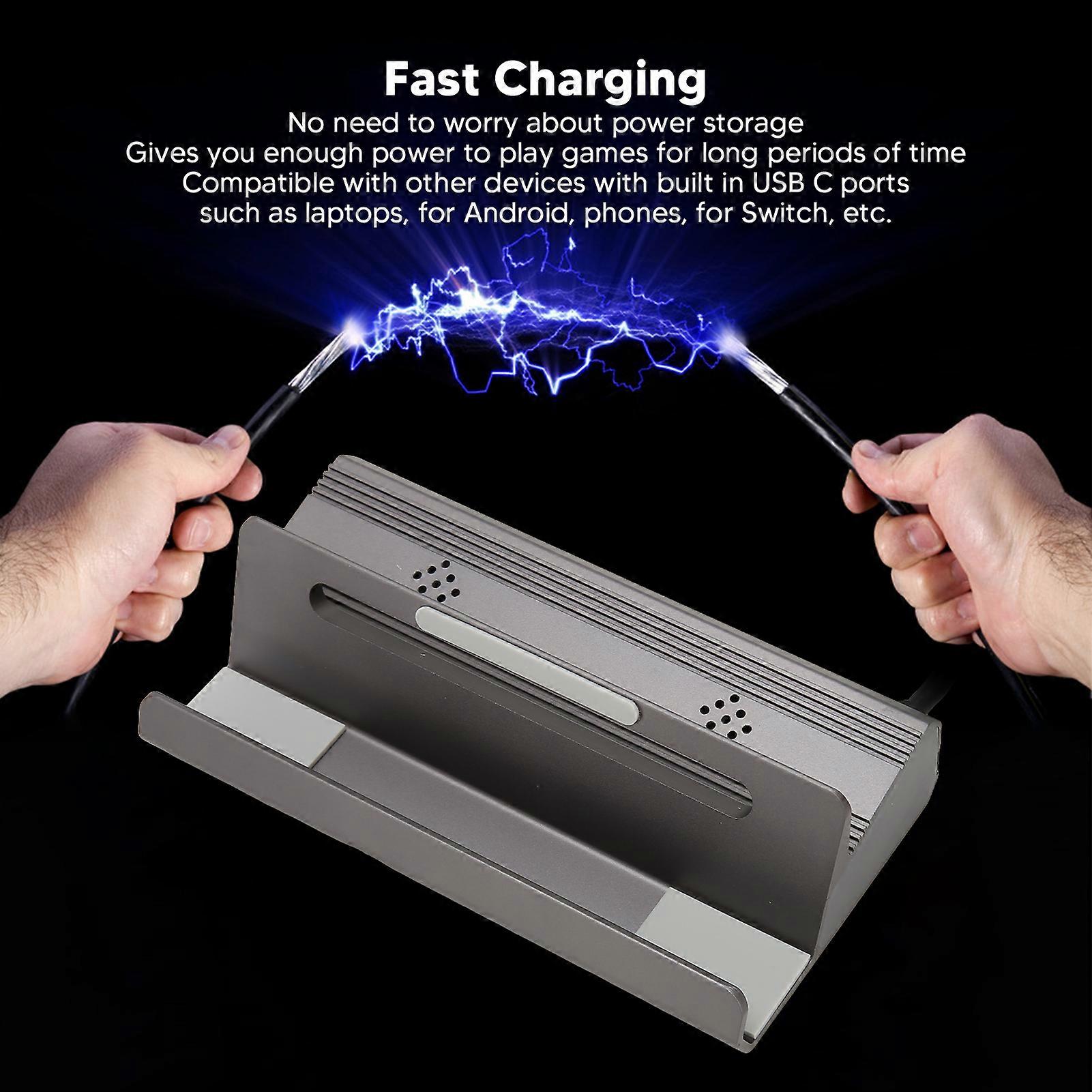 Docking Station 11-in-1 Per Steam Deck Con Ventole - Hub Con PD 100W, HDMI, Ethernet E Porte USB - Foto 3